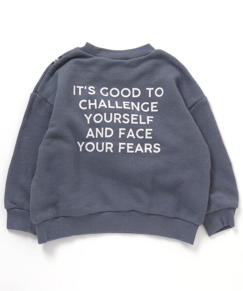 BREEZE（ブリーズ）の「ボアサコッシュトレーナー（スウェット・キッズ・ベージュ/エメラルド/チャコール/ブルー・110/100/130/140/150/90/120）」の10枚目の写真