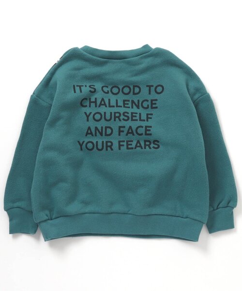 BREEZE（ブリーズ）の「ボアサコッシュトレーナー（スウェット・キッズ・ベージュ/エメラルド/チャコール/ブルー・110/100/130/140/150/90/120）」の12枚目の写真