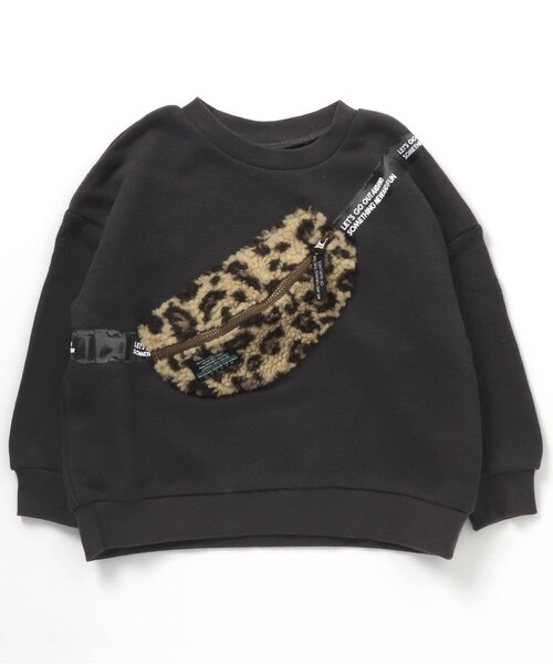 BREEZE（ブリーズ）の「ボアサコッシュトレーナー（スウェット・キッズ・ベージュ/エメラルド/チャコール/ブルー・110/100/130/140/150/90/120）」の22枚目の写真