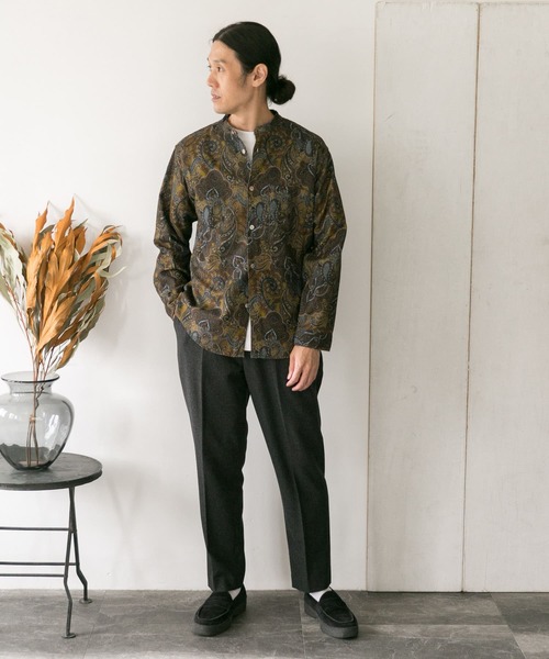 URBAN RESEARCH DOORS（アーバンリサーチドアーズ）の「ウールフラノ テーパードトラウザー（その他パンツ・メンズ・チャコールグレー/ブラウン/オリーブ/ホワイト系その他・40/38/36）」の16枚目の写真