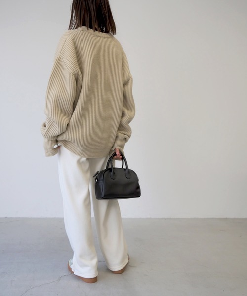 CANAL JEAN(キャナルジーン)の「RED CHOP WORKS(レッドチョップワークス) ウォームサイドスリットパンツ(その他パンツ・レディース・ブラック/グレー/クリーム/イエロー・38/36)」の15枚目の写真