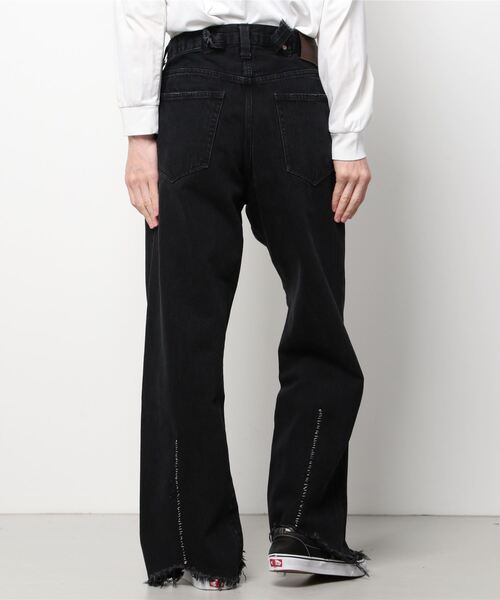 CLAMP（クランプ）の「CLAMP/クランプ/NO2 DENIM 701 (black damage)（デニムパンツ・メンズ・ブラック・3/4）」の3枚目の写真