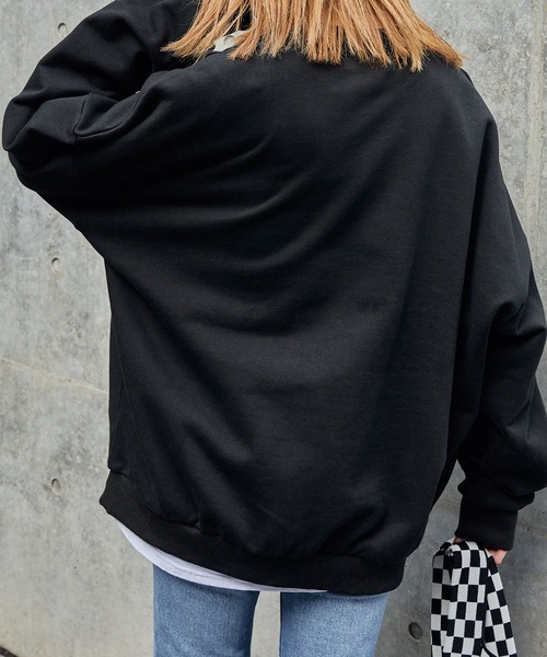 BASQUE magenta(バスクマゼンタ)の「PARAMUS MINNESOTA GEORGIA LOGO CREW NECK SWEAT SHIRTS / パラマス ミネソタ ジョージア アーチロゴ 配色刺繍 クルーネック スウェットシャツ(スウェット・レディース・ホワイト/ライトグレー/ブラック/ダークグリーン/グレー/ブルー/グリーン/ブラック系/ブルー系その他/ライトグレー系/ブラック系1/ダークグリーン系/パープル/ライトグレー系1/グレー系2/ネイビー/ダークグリーン系2/ピンク/ライトグレー系2・FREE)」の22枚目の写真