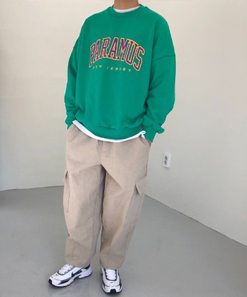 BASQUE magenta(バスクマゼンタ)の「PARAMUS MINNESOTA GEORGIA LOGO CREW NECK SWEAT SHIRTS / パラマス ミネソタ ジョージア アーチロゴ 配色刺繍 クルーネック スウェットシャツ(スウェット・レディース・ホワイト/ライトグレー/ブラック/ダークグリーン/グレー/ブルー/グリーン/ブラック系/ブルー系その他/ライトグレー系/ブラック系1/ダークグリーン系/パープル/ライトグレー系1/グレー系2/ネイビー/ダークグリーン系2/ピンク/ライトグレー系2・FREE)」の20枚目の写真