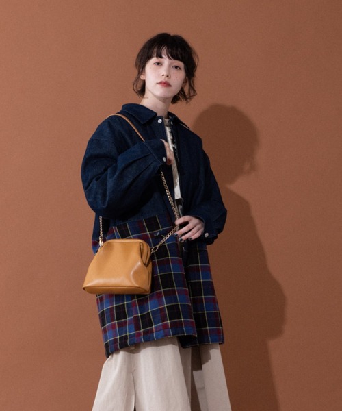 idem（イデム）の「tartan check denim jacket/タータンチェックデニム