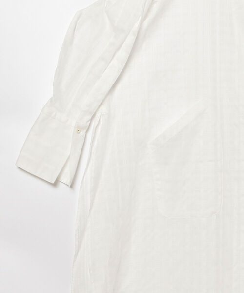 Cabana（カバナ）の「Cabana / シアー オープンカラー ビッグシャツ（シャツ/ブラウス・レディース・ホワイト・ONE SIZE）」の5枚目の写真