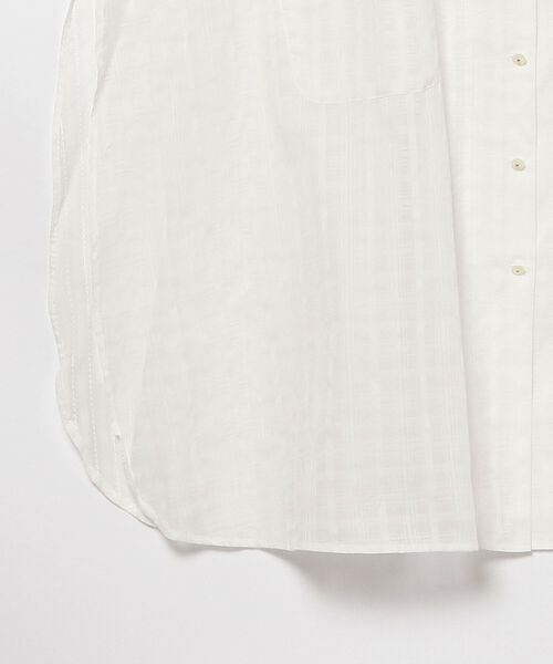 Cabana（カバナ）の「Cabana / シアー オープンカラー ビッグシャツ（シャツ/ブラウス・レディース・ホワイト・ONE SIZE）」の4枚目の写真