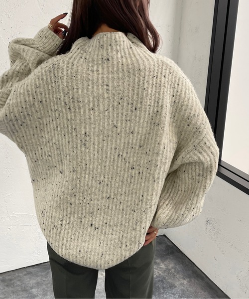 apres jour mignon（アプレジュールミニョン）の「モチモチタートルニット【ZOZOTOWN限定アイテム】（ニット/セーター・レディース・ライトベージュ/アイボリー/オレンジ/グリーン/イエロー系その他・フリー/X-LARGE）」の9枚目の写真
