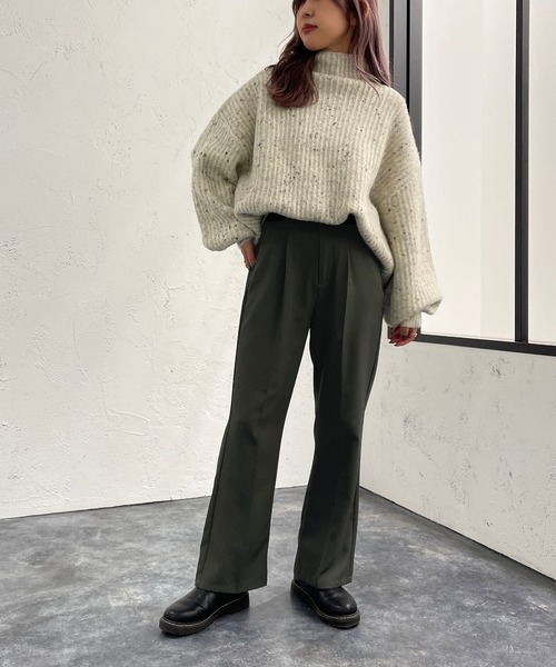apres jour mignon（アプレジュールミニョン）の「モチモチタートルニット【ZOZOTOWN限定アイテム】（ニット/セーター・レディース・ライトベージュ/アイボリー/オレンジ/グリーン/イエロー系その他・フリー/X-LARGE）」の11枚目の写真