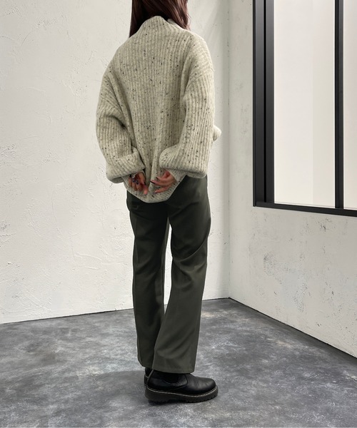apres jour mignon（アプレジュールミニョン）の「モチモチタートルニット【ZOZOTOWN限定アイテム】（ニット/セーター・レディース・ライトベージュ/アイボリー/オレンジ/グリーン/イエロー系その他・フリー/X-LARGE）」の12枚目の写真