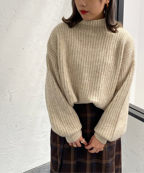 apres jour mignon（アプレジュールミニョン）の「モチモチタートルニット【ZOZOTOWN限定アイテム】（ニット/セーター・レディース・ライトベージュ/アイボリー/オレンジ/グリーン/イエロー系その他・フリー/X-LARGE）」の13枚目の写真