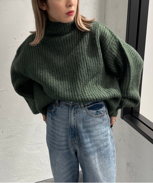 apres jour mignon（アプレジュールミニョン）の「モチモチタートルニット【ZOZOTOWN限定アイテム】（ニット/セーター・レディース・ライトベージュ/アイボリー/オレンジ/グリーン/イエロー系その他・フリー/X-LARGE）」の20枚目の写真