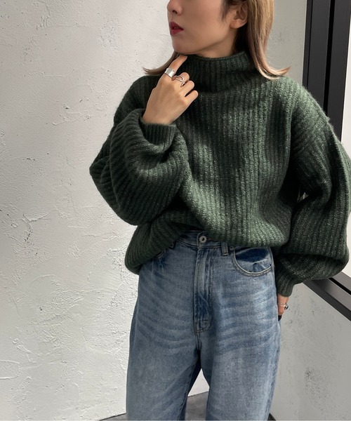 apres jour mignon（アプレジュールミニョン）の「モチモチタートルニット【ZOZOTOWN限定アイテム】（ニット/セーター・レディース・ライトベージュ/アイボリー/オレンジ/グリーン/イエロー系その他・フリー/X-LARGE）」の21枚目の写真