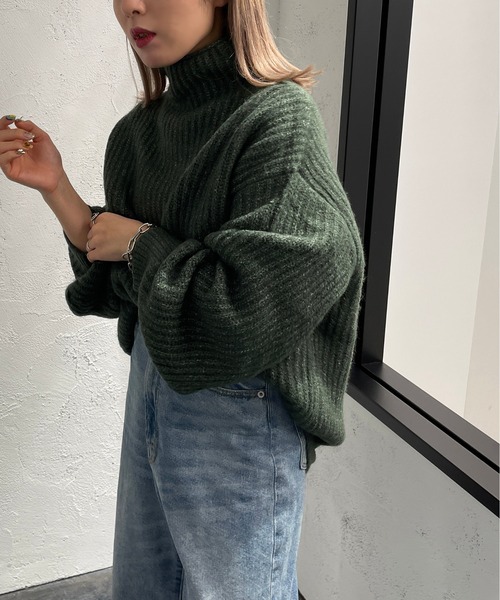 apres jour mignon（アプレジュールミニョン）の「モチモチタートルニット【ZOZOTOWN限定アイテム】（ニット/セーター・レディース・ライトベージュ/アイボリー/オレンジ/グリーン/イエロー系その他・フリー/X-LARGE）」の22枚目の写真
