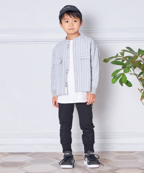 MAKE YOUR DAY(メイクユアデイ)の「バンドカラー長袖シャツ■80~140cm(シャツ/ブラウス・キッズ・サックスブルー/オフホワイト/グレー/ベージュ・90/100/110/120/130/140/80)」の22枚目の写真