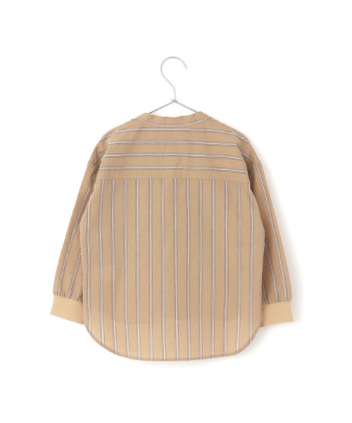 MAKE YOUR DAY(メイクユアデイ)の「バンドカラー長袖シャツ■80~140cm(シャツ/ブラウス・キッズ・サックスブルー/オフホワイト/グレー/ベージュ・90/100/110/120/130/140/80)」の8枚目の写真