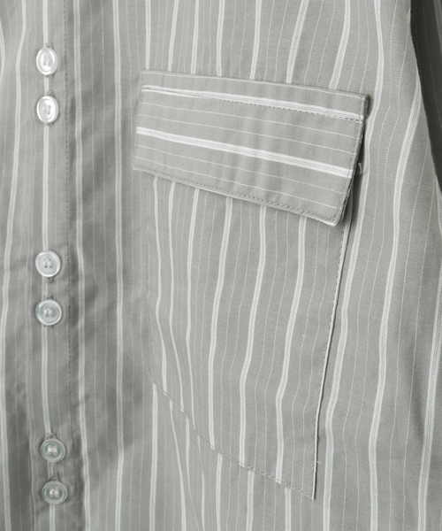 MAKE YOUR DAY(メイクユアデイ)の「バンドカラー長袖シャツ■80~140cm(シャツ/ブラウス・キッズ・サックスブルー/オフホワイト/グレー/ベージュ・90/100/110/120/130/140/80)」の14枚目の写真