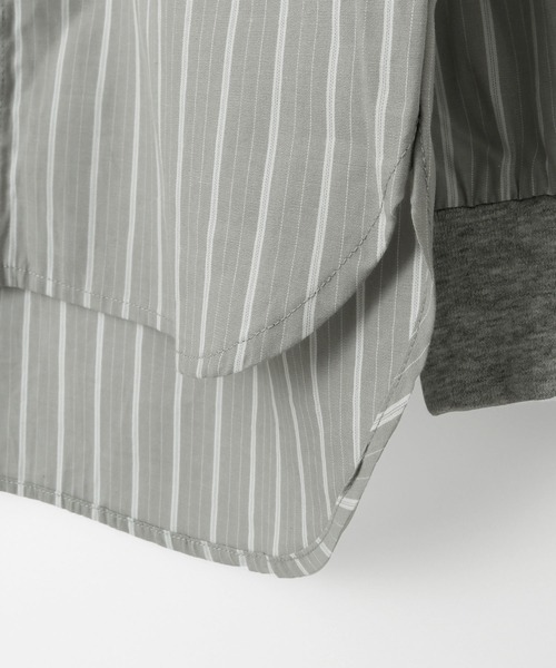 MAKE YOUR DAY(メイクユアデイ)の「バンドカラー長袖シャツ■80~140cm(シャツ/ブラウス・キッズ・サックスブルー/オフホワイト/グレー/ベージュ・90/100/110/120/130/140/80)」の12枚目の写真