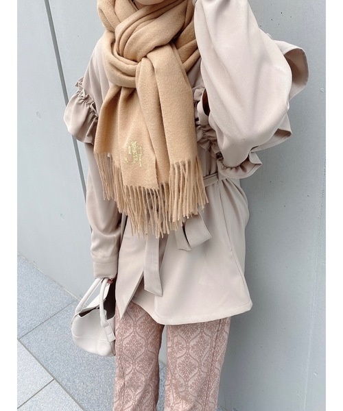 JUMELLE（ジュメロ）の「JMLカシミヤマフラー（マフラー・レディース・ベージュ・FREE）」の15枚目の写真