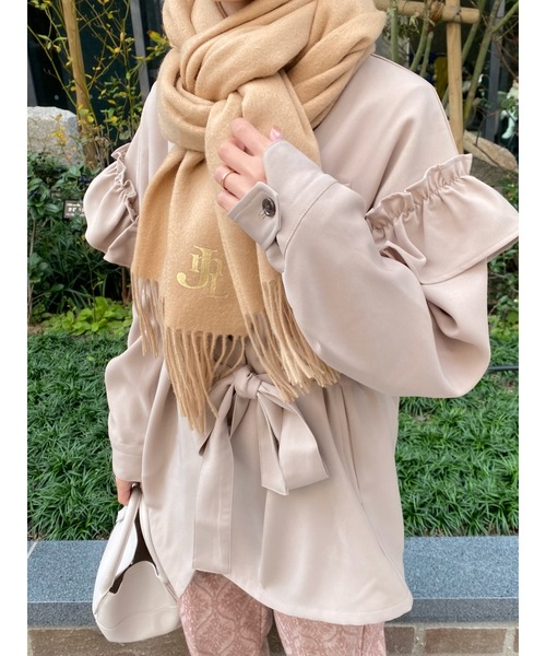 JUMELLE（ジュメロ）の「JMLカシミヤマフラー（マフラー・レディース・ベージュ・FREE）」の10枚目の写真