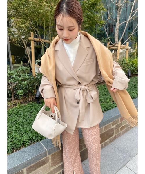 JUMELLE（ジュメロ）の「JMLカシミヤマフラー（マフラー・レディース・ベージュ・FREE）」の6枚目の写真