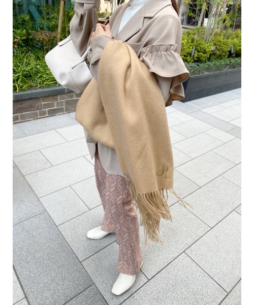 JUMELLE（ジュメロ）の「JMLカシミヤマフラー（マフラー・レディース・ベージュ・FREE）」の18枚目の写真