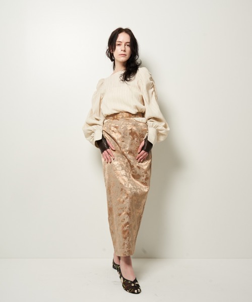 Solace（ソレイス）の「楊柳スクエアネックパワショルブラウス / 前後2WAY（シャツ/ブラウス・レディース・アイボリー/グレー/ブラック・FREE）」の14枚目の写真