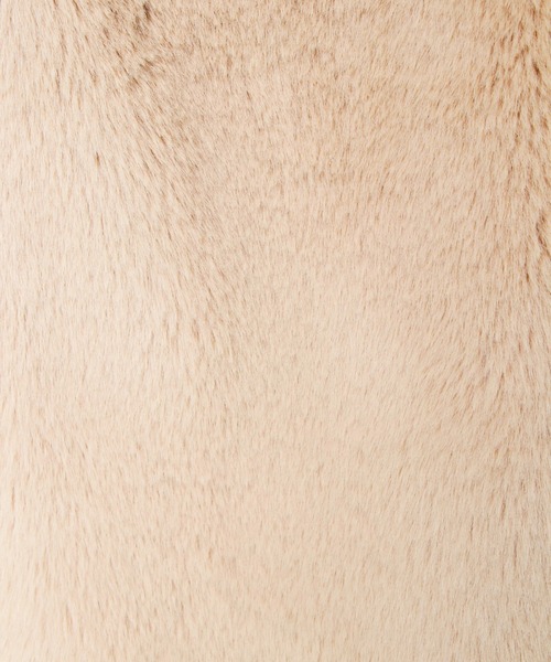 ALEXIA STAM(アリシアスタン)の「Eco Fur Hooded Jacket/エコファーフーディージャケット(その他アウター・レディース・ベージュ/ブラウン・FREE)」の7枚目の写真