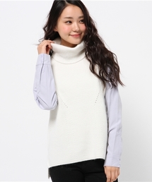 Torrazzo Donna | TORRAZZO DONNA ハイネック×シャツ切替ニット(ニット/セーター)