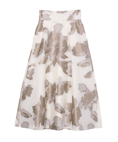 LAGUNAMOON（ラグナムーン）の「フラワージャガードフレアースカート（スカート・レディース・ブラック/ベージュ/イエロー・SMALL/MEDIUM）」の16枚目の写真