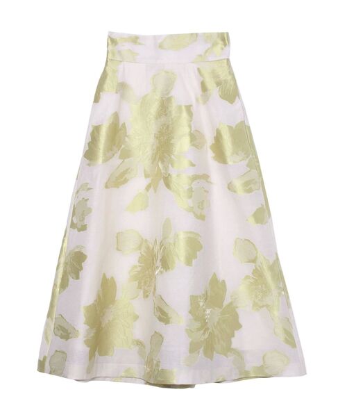 LAGUNAMOON（ラグナムーン）の「フラワージャガードフレアースカート（スカート・レディース・ブラック/ベージュ/イエロー・SMALL/MEDIUM）」の20枚目の写真