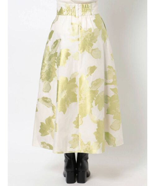 LAGUNAMOON（ラグナムーン）の「フラワージャガードフレアースカート（スカート・レディース・ブラック/ベージュ/イエロー・SMALL/MEDIUM）」の21枚目の写真