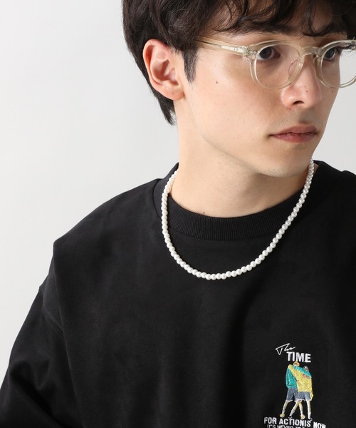 RAGEBLUE（レイジブルー）の「ボールビーズネックレス/263182（ネックレス・メンズ・ホワイト/ブラック/グレー/その他8/その他7・FREE）」の2枚目の写真
