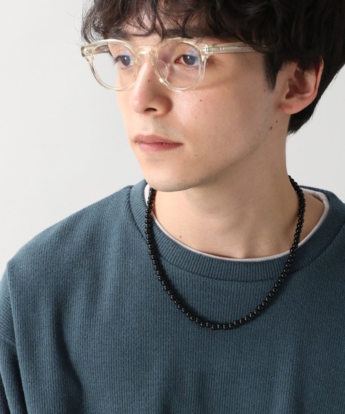 RAGEBLUE（レイジブルー）の「ボールビーズネックレス/263182（ネックレス・メンズ・ホワイト/ブラック/グレー/その他8/その他7・FREE）」の3枚目の写真