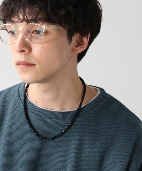 RAGEBLUE（レイジブルー）の「ボールビーズネックレス/263182（ネックレス・メンズ・ホワイト/ブラック/グレー/その他8/その他7・FREE）」の7枚目の写真