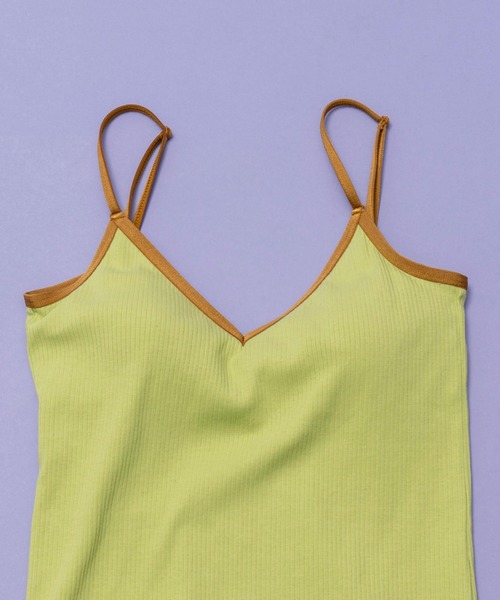 MAISON SPECIAL（メゾンスペシャル）の「カップインキャミソール【MAISON SPECIAL/メゾンスペシャル】（キャミソール・レディース・ブラック/サックスブルー/オレンジ/グリーン/モカ・FREE）」の7枚目の写真