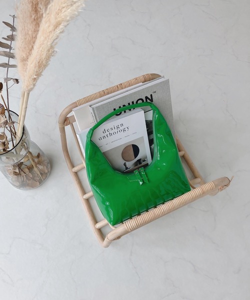 AS KNOW AS plus（アズノゥアズプラス）の「ハンドバッグにもラウンドバッグ（ハンドバッグ・レディース・グリーン/アイボリー/チェック・FREE）」の14枚目の写真