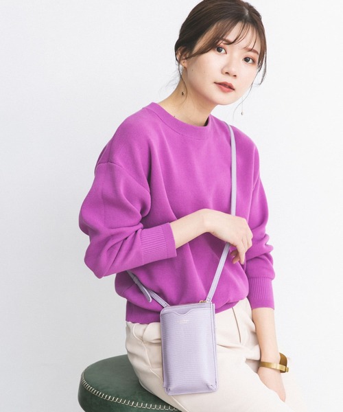 URBAN RESEARCH ROSSO(アーバンリサーチロッソ)の「接結カラーニットプルオーバー(ニット/セーター・レディース・オフホワイト/キャメル/ブルー系その他・FREE)」の1枚目の写真