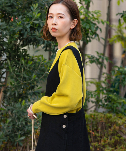 URBAN RESEARCH ROSSO(アーバンリサーチロッソ)の「接結カラーニットプルオーバー(ニット/セーター・レディース・オフホワイト/キャメル/ブルー系その他・FREE)」の3枚目の写真