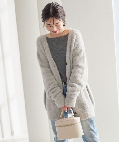 KOBE LETTUCE（コウベレタス）の「ショルダーストラップ付き２Wayバニティバッグ（ハンドバッグ・レディース・アイボリー/グレイッシュベージュ/ピンク/グリーン/ブラック/イエロー/ネイビー・FREE）」の16枚目の写真