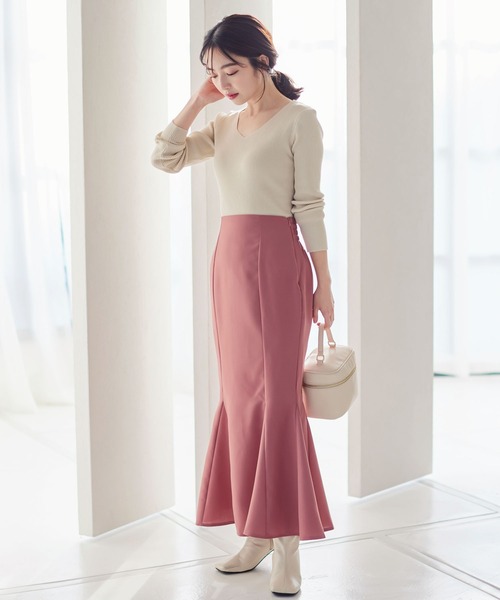 KOBE LETTUCE（コウベレタス）の「ショルダーストラップ付き２Wayバニティバッグ（ハンドバッグ・レディース・アイボリー/グレイッシュベージュ/ピンク/グリーン/ブラック/イエロー/ネイビー・FREE）」の8枚目の写真