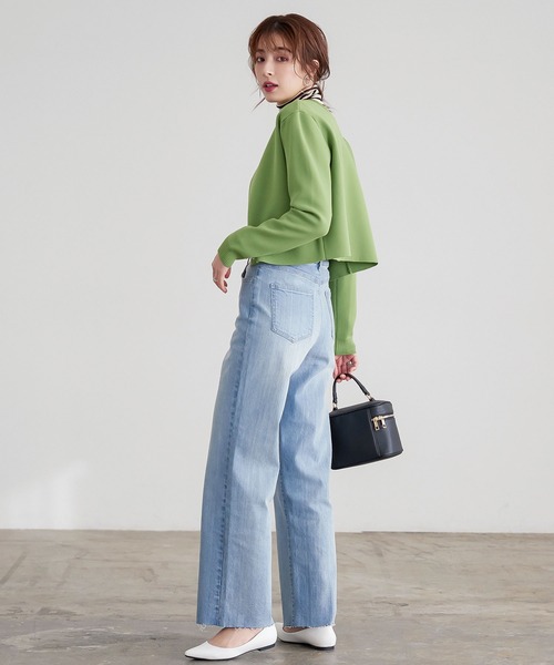 KOBE LETTUCE（コウベレタス）の「ショルダーストラップ付き２Wayバニティバッグ（ハンドバッグ・レディース・アイボリー/グレイッシュベージュ/ピンク/グリーン/ブラック/イエロー/ネイビー・FREE）」の22枚目の写真