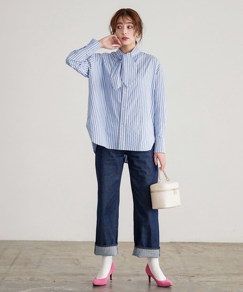 KOBE LETTUCE（コウベレタス）の「ショルダーストラップ付き２Wayバニティバッグ（ハンドバッグ・レディース・アイボリー/グレイッシュベージュ/ピンク/グリーン/ブラック/イエロー/ネイビー・FREE）」の13枚目の写真