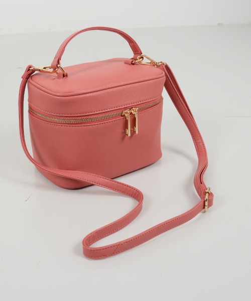 KOBE LETTUCE（コウベレタス）の「ショルダーストラップ付き２Wayバニティバッグ（ハンドバッグ・レディース・アイボリー/グレイッシュベージュ/ピンク/グリーン/ブラック/イエロー/ネイビー・FREE）」の21枚目の写真