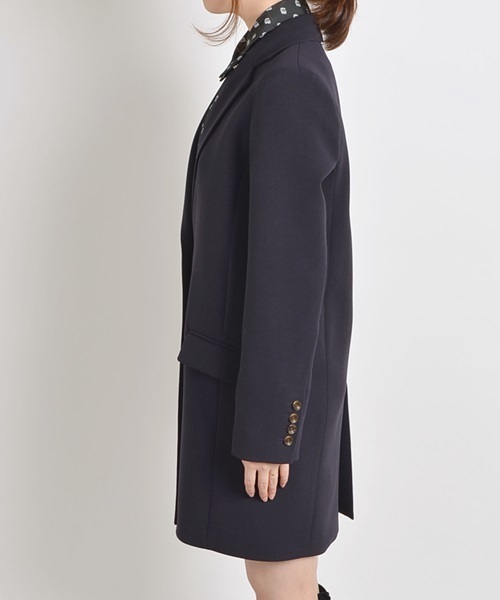 Khaju（カージュ）の「Khaju: カラーチェスターコート□（チェスターコート・レディース・スカイブルー/ネイビー/ピンクベージュ・38/36）」の10枚目の写真