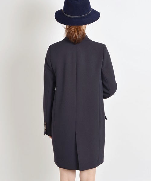 Khaju（カージュ）の「Khaju: カラーチェスターコート□（チェスターコート・レディース・スカイブルー/ネイビー/ピンクベージュ・38/36）」の14枚目の写真