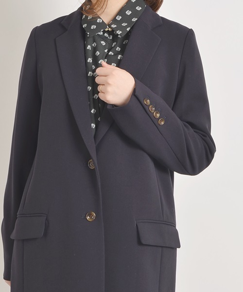 Khaju（カージュ）の「Khaju: カラーチェスターコート□（チェスターコート・レディース・スカイブルー/ネイビー/ピンクベージュ・38/36）」の8枚目の写真