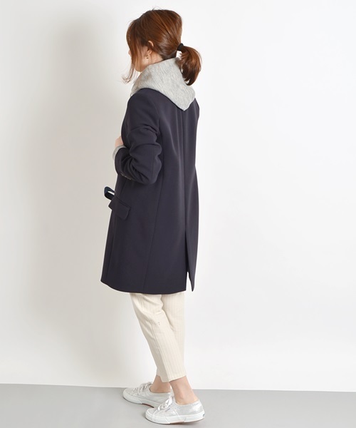 Khaju（カージュ）の「Khaju: カラーチェスターコート□（チェスターコート・レディース・スカイブルー/ネイビー/ピンクベージュ・38/36）」の16枚目の写真