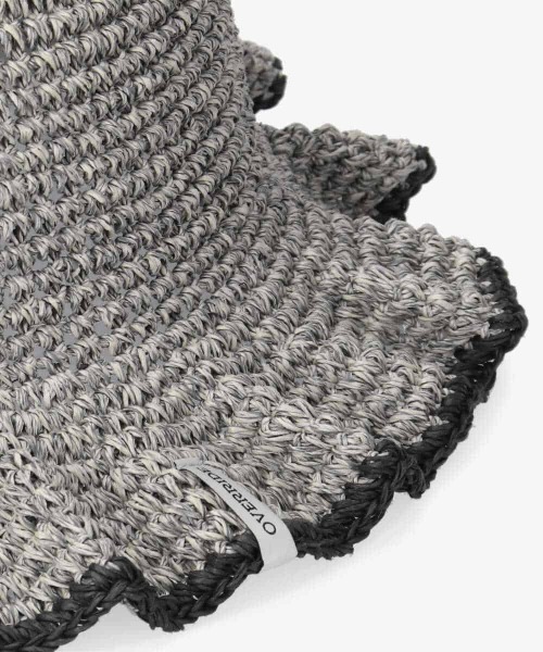 OVERRIDE（オーバーライド）の「OVERRIDE PAPER KOMA SCALLOP HAT（ハット・レディース・ブラウン/ライトグリーン/ダークグレー・M/57.5cm）」の11枚目の写真