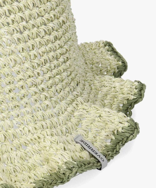 OVERRIDE（オーバーライド）の「OVERRIDE PAPER KOMA SCALLOP HAT（ハット・レディース・ブラウン/ライトグリーン/ダークグレー・M/57.5cm）」の19枚目の写真